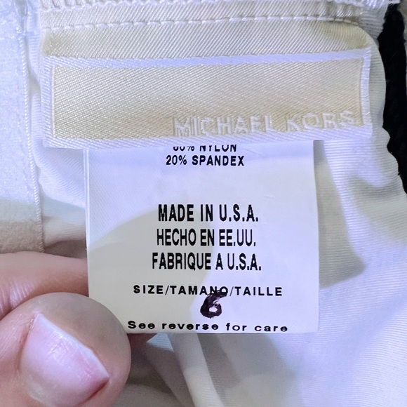 Moving Sale! EUC Michael Kors Zebra Striped Swimwear Size 4 (tag wrong) - Picture 9 of 12